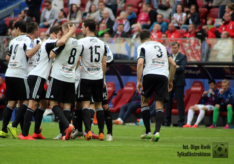 Legia Warszawa, radość po bramce