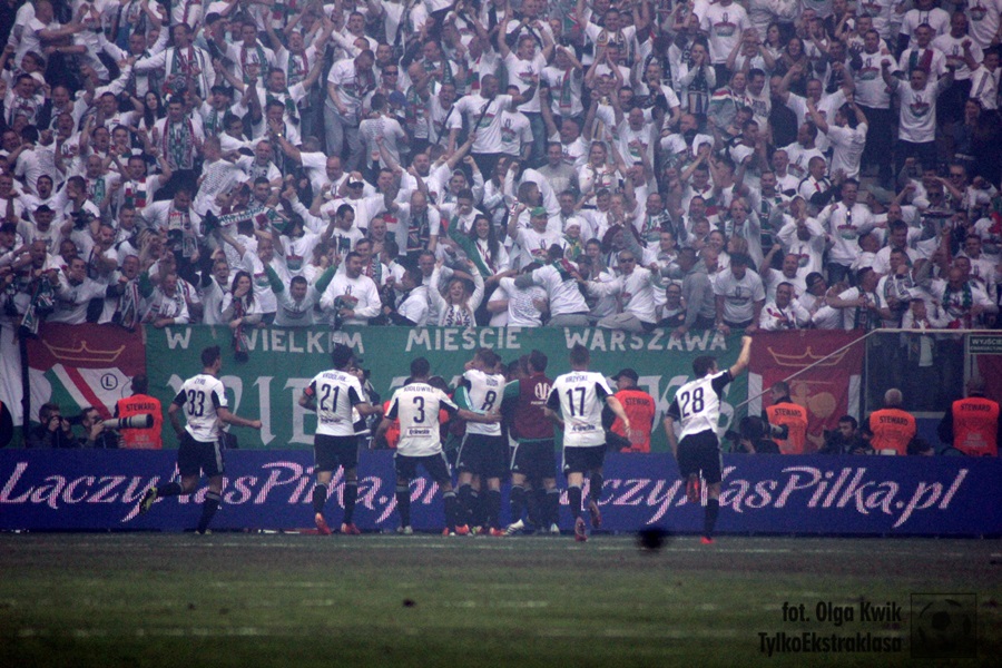 Legia Warszawa, radość po bramce